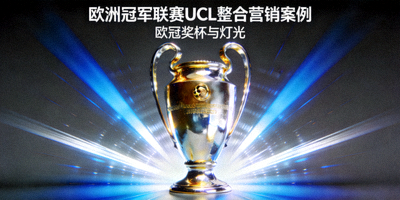 欧洲冠军联赛UCL整合营销案例封面 - 欧冠奖杯与灯光